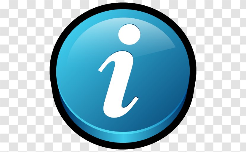 Computer Icon Trademark Symbol Aqua - Button - Get Info Transparent PNG