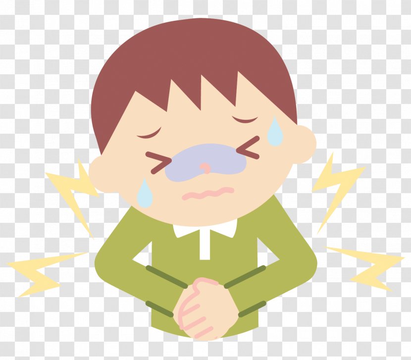 Abdominal Pain Cartoon Toothache Child - Watercolor - Vector Belly Painful Transparent PNG