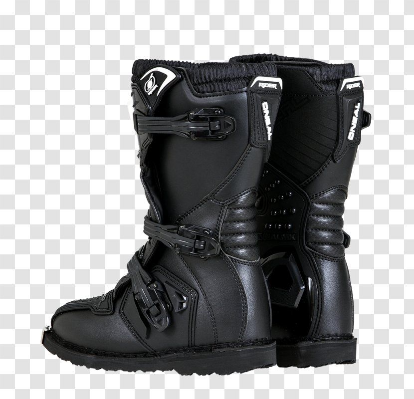 Motorcycle Boot Off-roading Touring - Black Transparent PNG