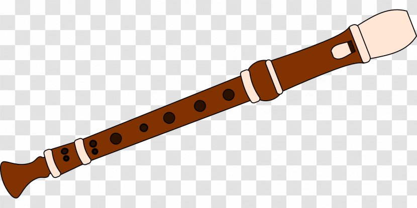 Recorder Musical Instrument Flute Clip Art - Cartoon - Brown Bamboo Transparent PNG