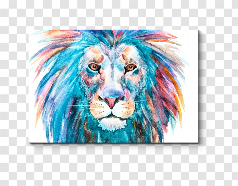 Lion Watercolor Painting Transparent PNG