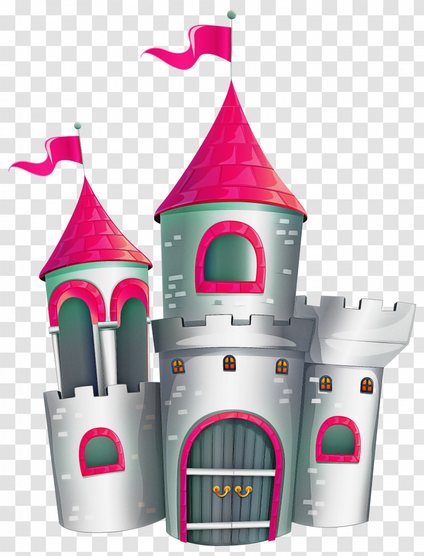 Pink Castle Playset Tower Toy Transparent PNG
