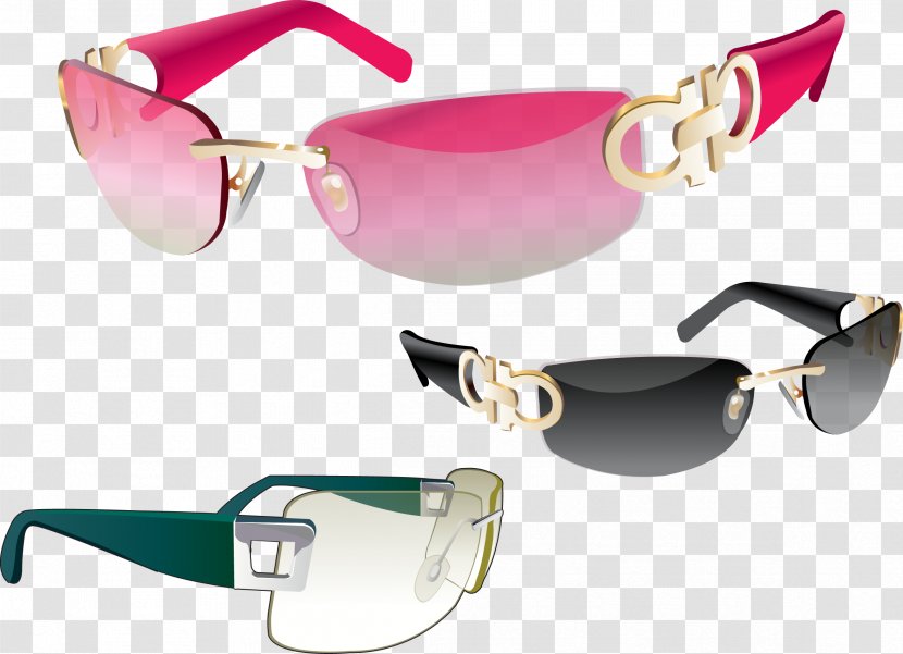 Sunglasses Goggles Designer - Magenta - 3 Vector Transparent PNG