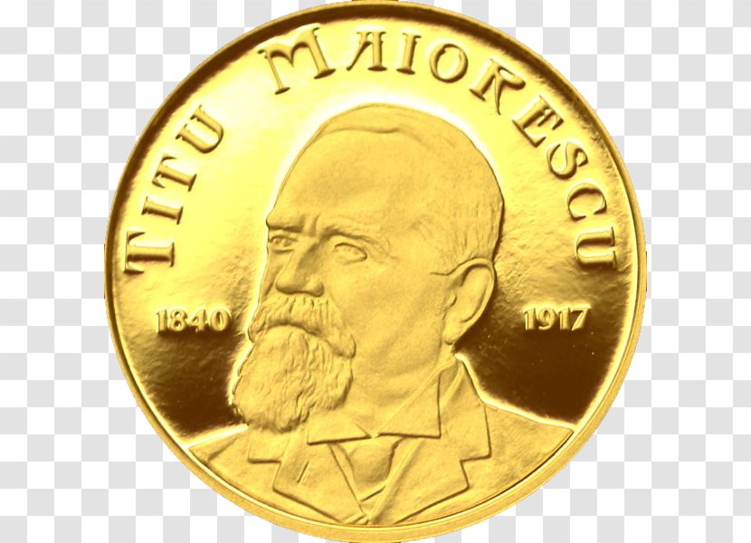 Coin Gold Medal National Bank Of Romania Numismatics - Blog Transparent PNG