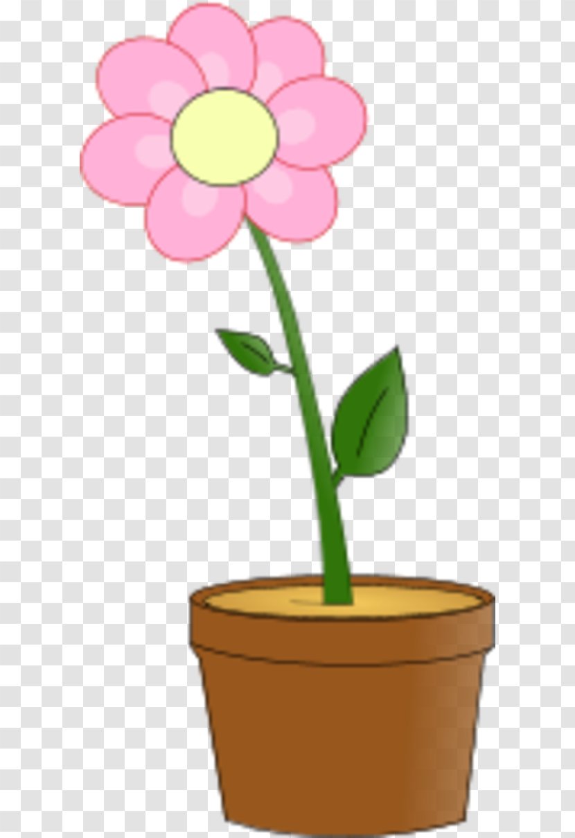 Flowerpot Pink Flowers Clip Art - Flowering Plant - Flower Pot Clipart Transparent PNG