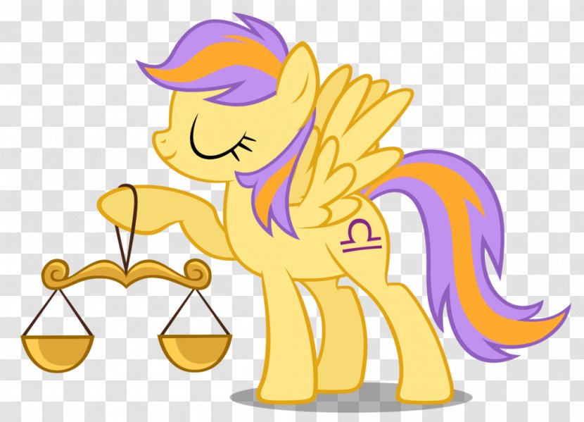 Pony Libra Zodiac Astrological Sign Horoscope - Yellow Transparent PNG