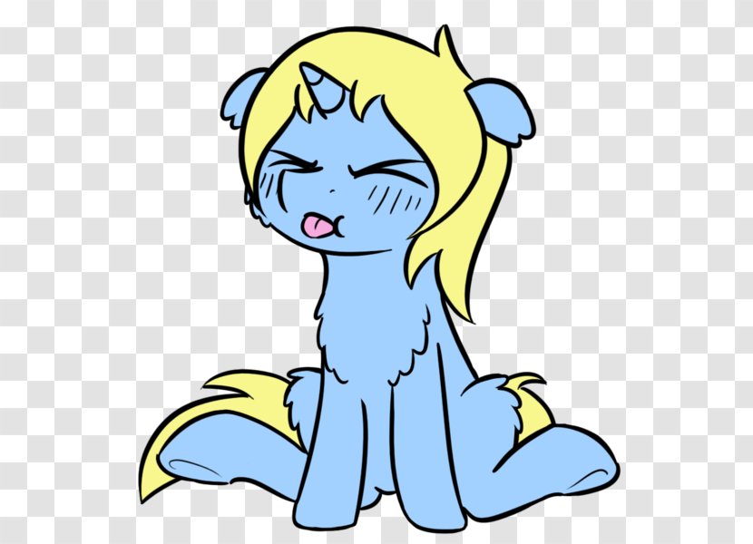 Pony Cartoon - Yellow - Style Pleased Transparent PNG