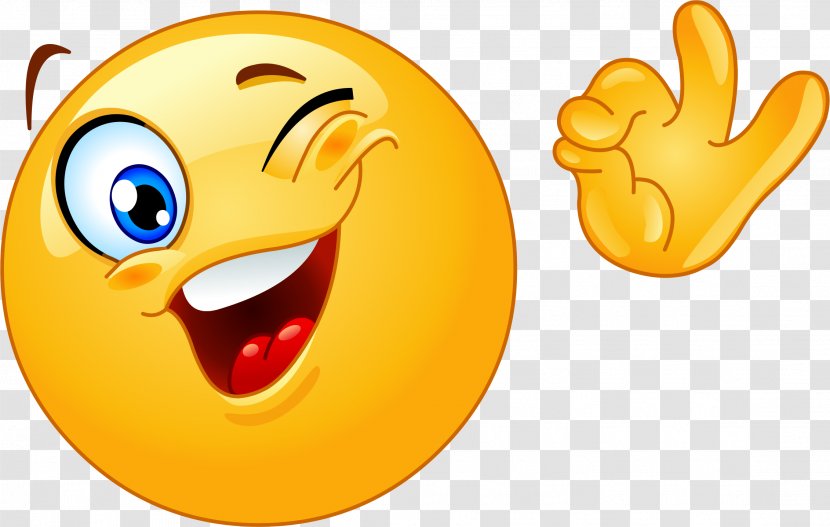 Emoticon Smiley Vector Graphics Emoji Wink - Finger Transparent PNG