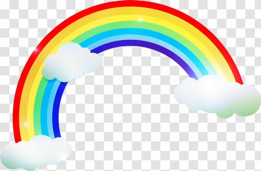 Rainbow Color Cloud Clip Art - Sky Transparent PNG