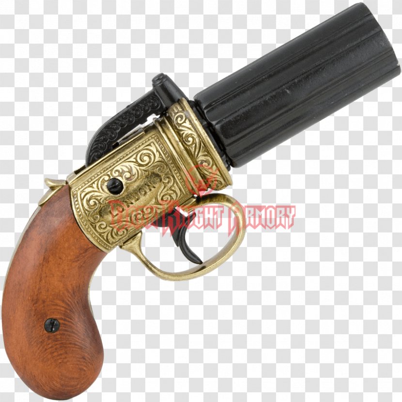 Revolver Firearm Pepper-box Pistol Trigger - Replica Transparent PNG