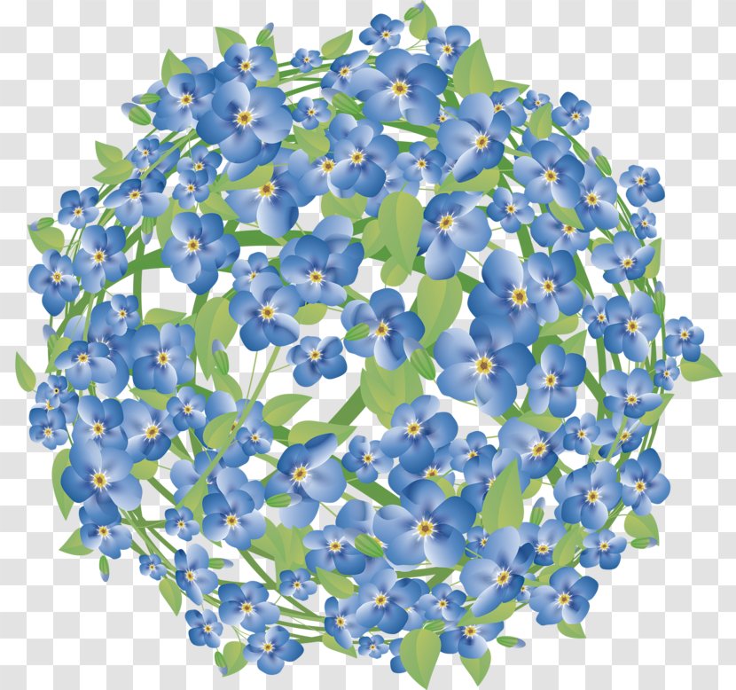 Blue Flower Megabyte - Scorpion Grasses - Floral Decoration Group Creatives Transparent PNG
