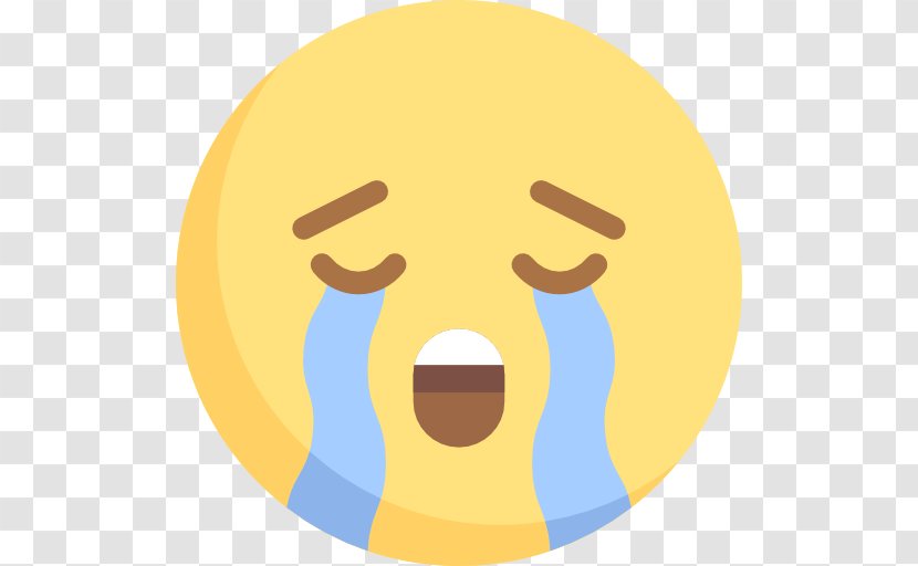 Crying Emoji Emoticon - Face - Yellow Transparent PNG