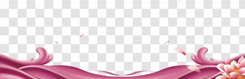 Download - Petal - Pink Waves Shading Decorative Background Transparent PNG