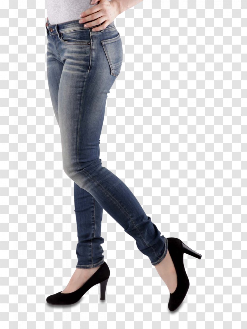 Jeans Denim Waist Leggings - Trousers Transparent PNG
