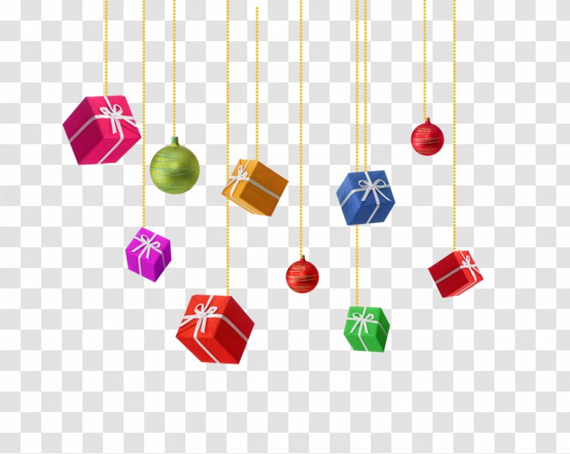 Gift Christmas Gratis Box - Hanging Different Angles Transparent PNG