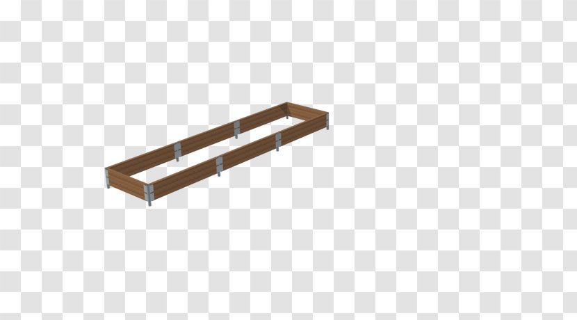 Furniture Line Angle - Rectangle - Raised Bed Transparent PNG