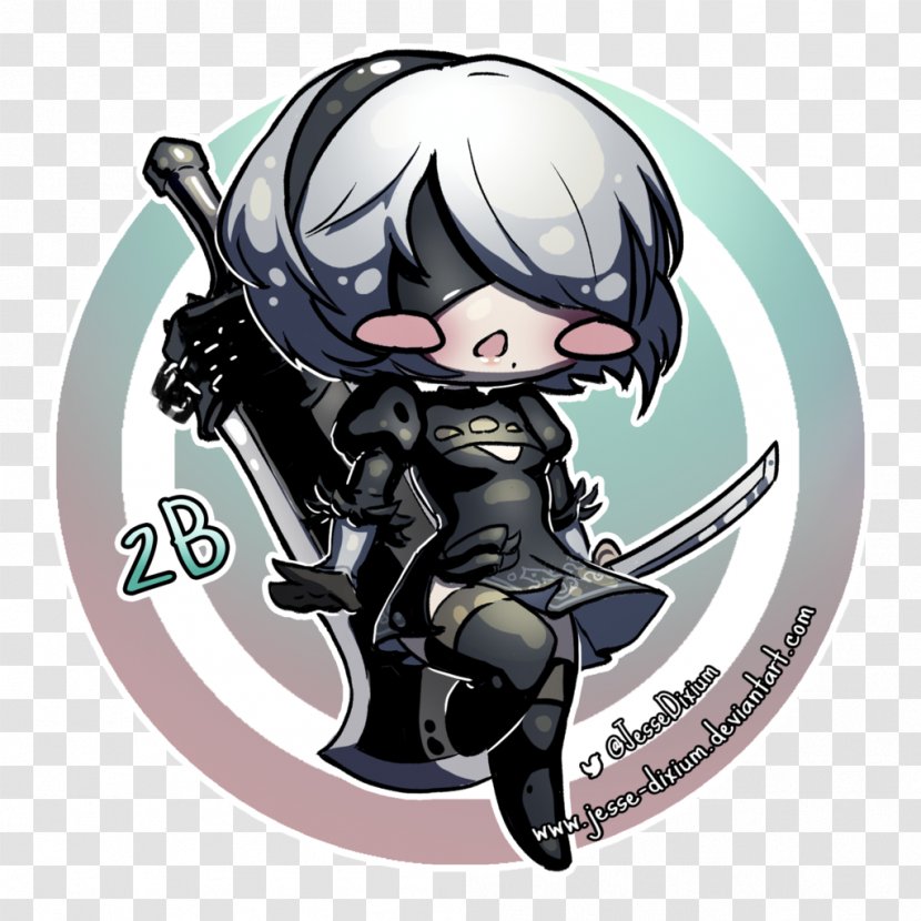 Nier: Automata Fan Art Character - Cartoon - Silhouette Transparent PNG