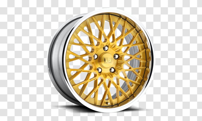Alloy Wheel Car Custom United States - Yellow Transparent PNG
