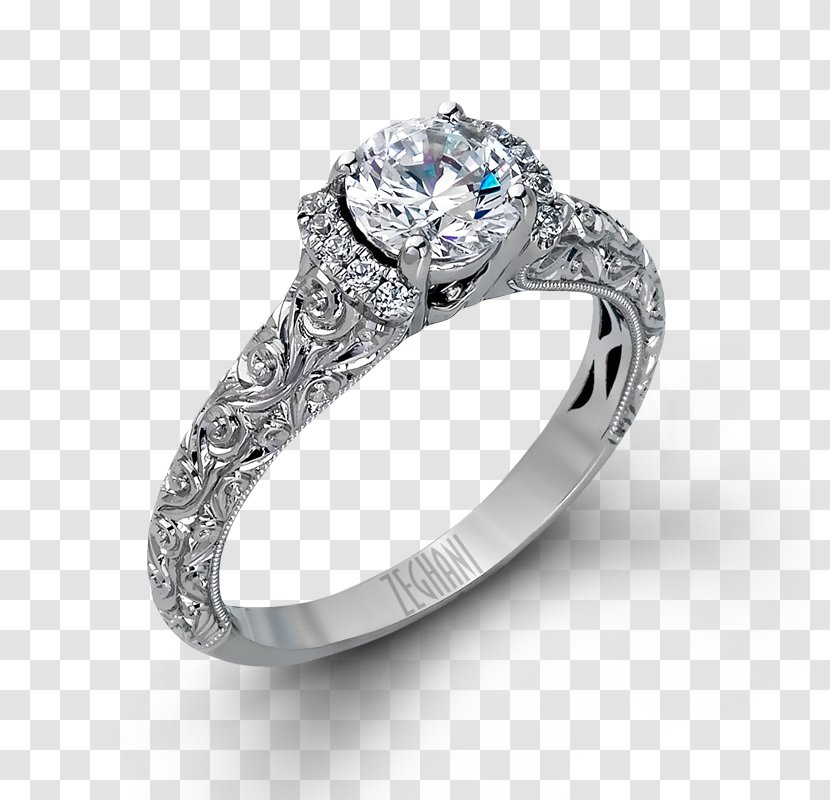 Engagement Ring Jewellery Wedding - Platinum - Simple Transparent PNG
