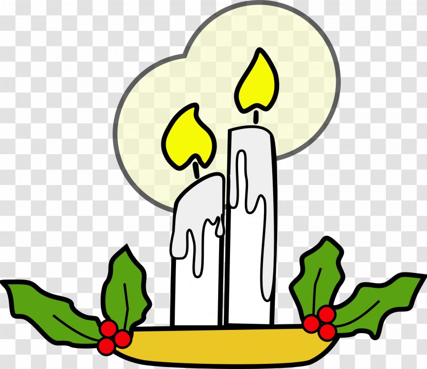 Light Candle Clip Art - Material - Two White Candles Transparent PNG