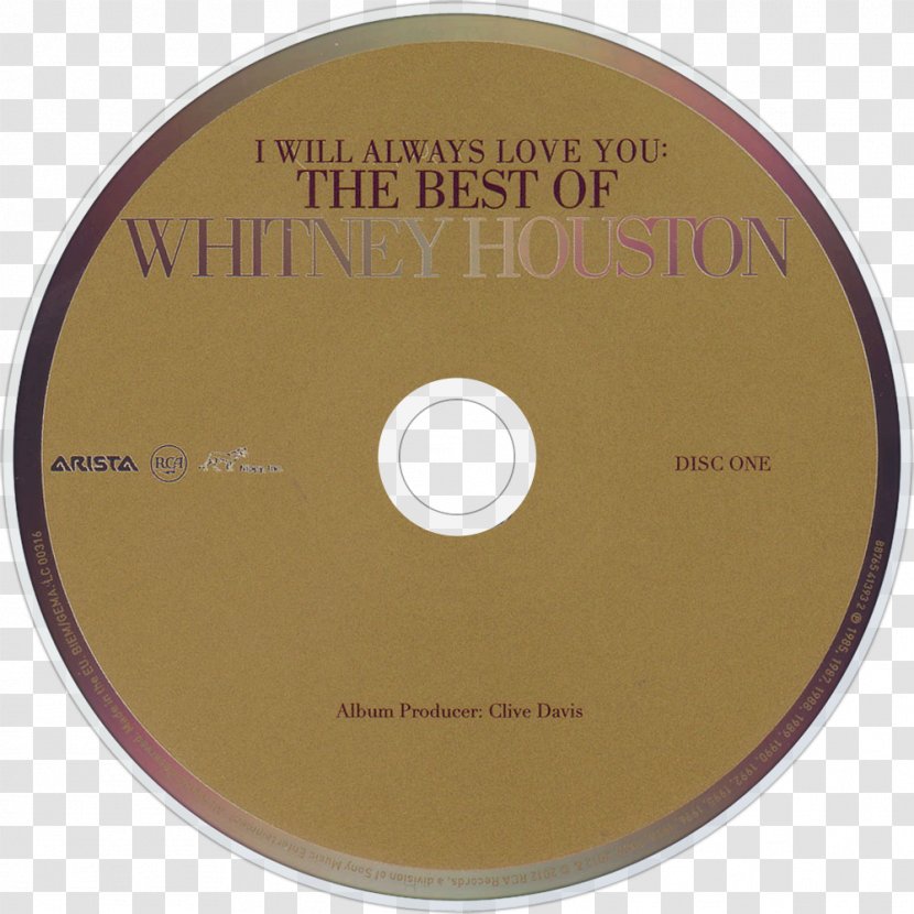 Compact Disc - Whitney Houston Transparent PNG