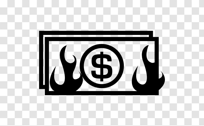 United States Dollar Money Burning Coin - Black And White Transparent PNG