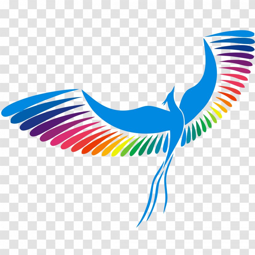 Bird Logo Child Drawing - Watercolor Transparent PNG