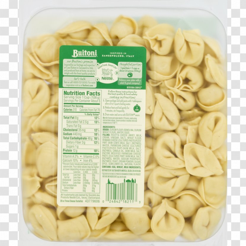 Tortelloni Vegetarian Cuisine Pasta Ravioli Pelmeni - Buitoni - Tortellini Transparent PNG