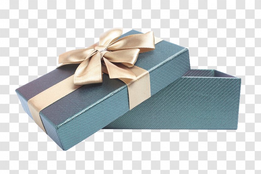 Box Gift Ribbon - Designer - High Grade Blue Transparent PNG