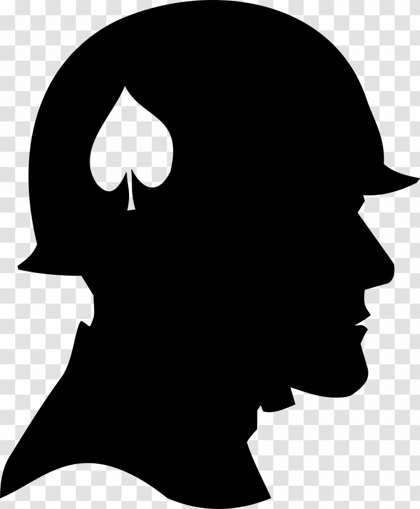 Soldier Silhouette Army Clip Art - Black And White Transparent PNG