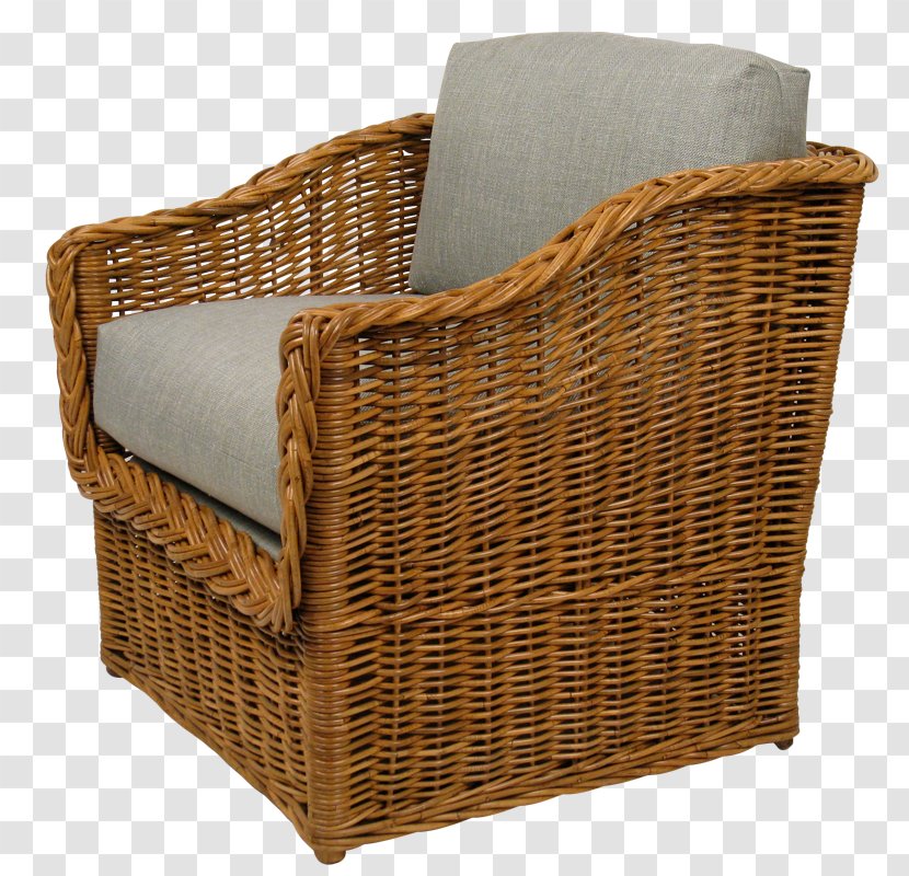 Chair Wicker Garden Furniture Basket Transparent PNG