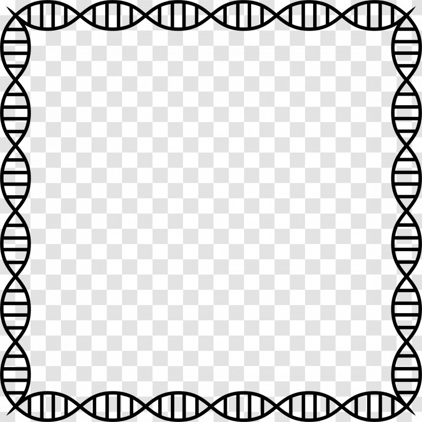 Nucleic Acid Double Helix DNA Profiling Clip Art - Paper - Embedded Frame Transparent PNG