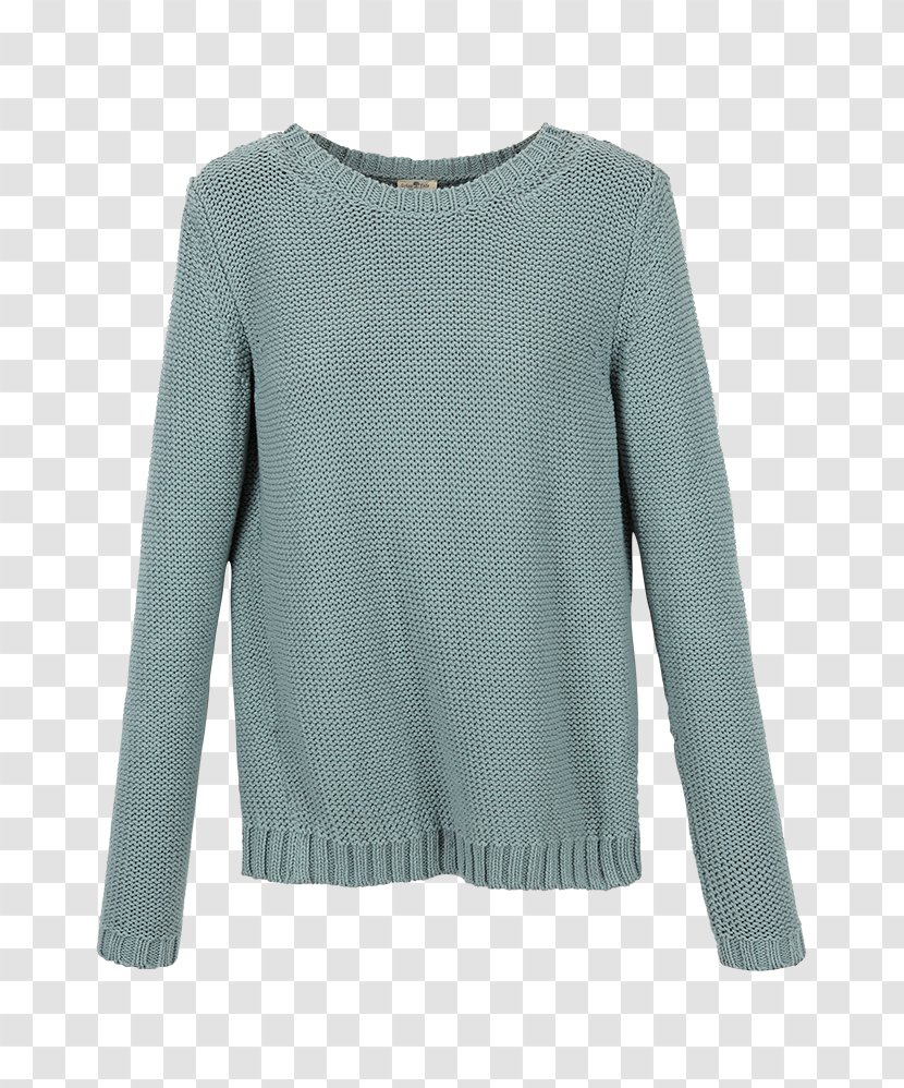 Sleeve Sweater Outerwear Shoulder Turquoise - Pullover Transparent PNG