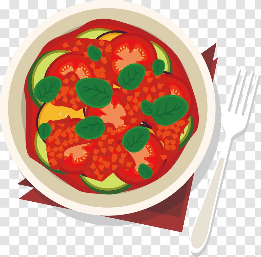 Tomato Soup Dish Meat Vegetable Stew - Dishware - Fork Eating Transparent PNG