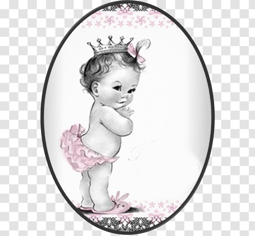 Baby Shower Infant Wedding Invitation Princess Convite - Silhouette Transparent PNG