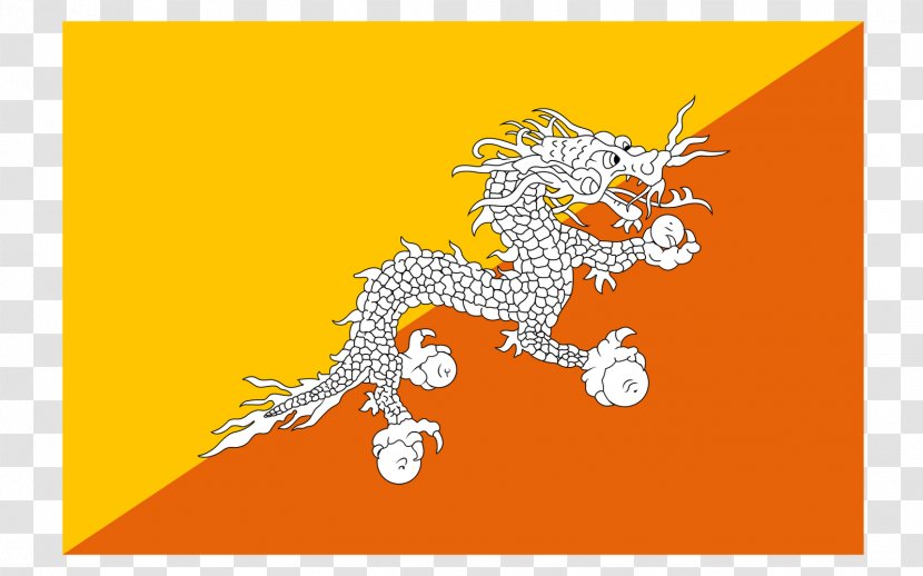 Flag Of Bhutan National Flags Asia - Eureka Transparent PNG