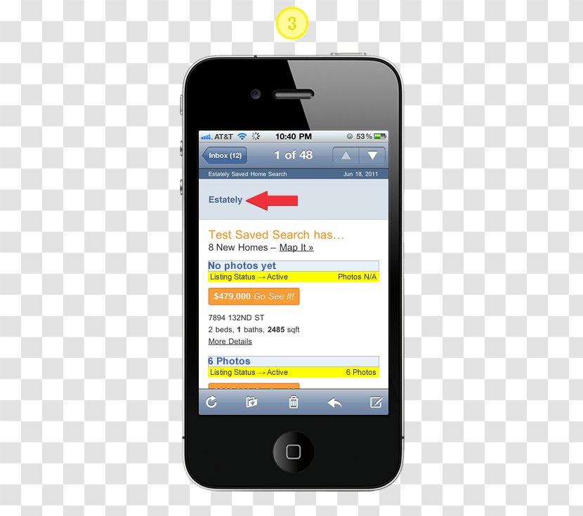 IPhone 4S Responsive Web Design Mobile App Development - Smartphone Transparent PNG