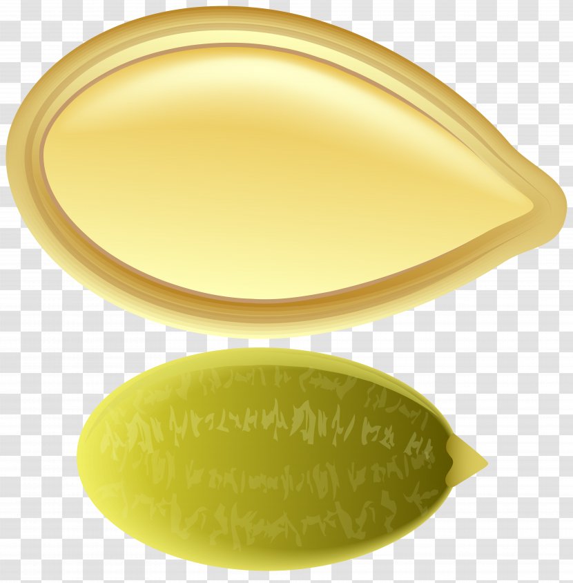 Product Yellow Oval Design - Tableware - Pumpkin Seed Clip Art Transparent PNG