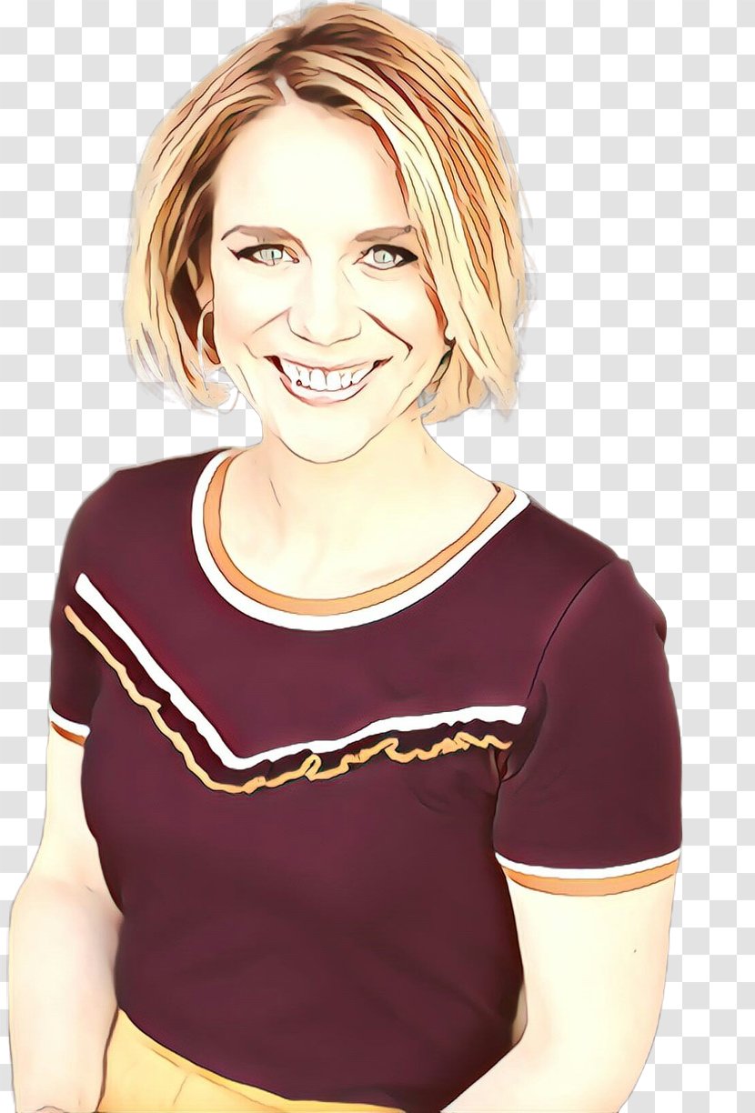 Sandra Schneiders Blond T-shirt Portrait Brown Hair - Gesture - Sleeve Transparent PNG