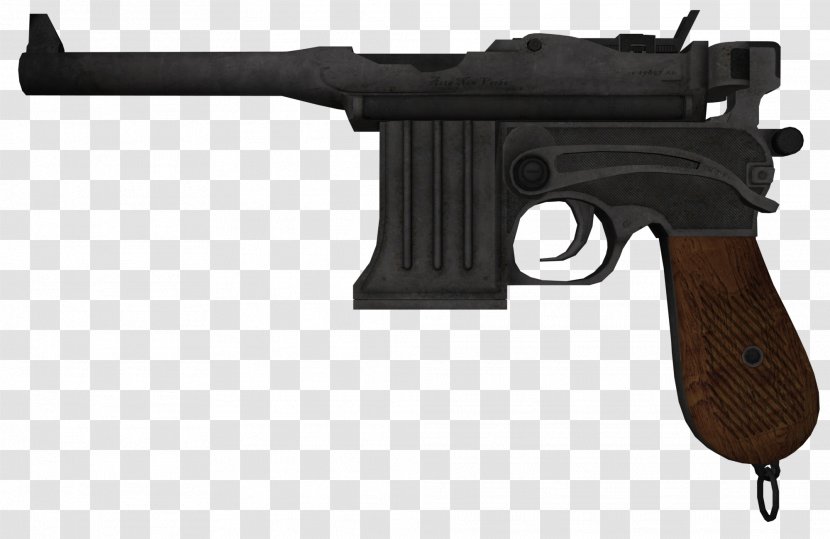 BioShock Infinite Weapon Mauser C96 Pistol - Silhouette - Handgun Transparent PNG
