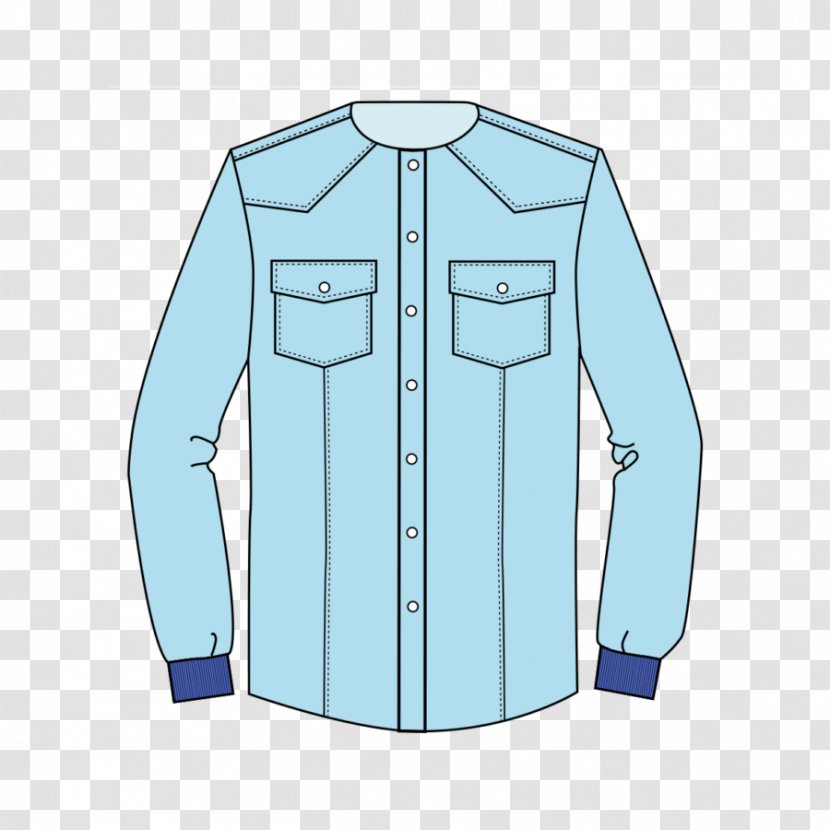 Dress Shirt Jacket Outerwear Collar Sleeve - Top Transparent PNG