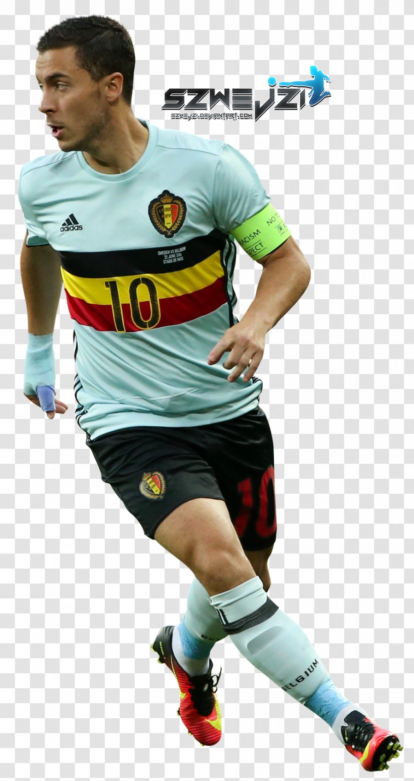 Team Sport T-shirt Football Shorts - Eden Hazard Belgium Transparent PNG
