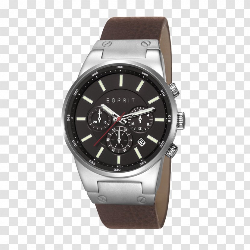 Chronograph Watch Esprit Holdings Amazon.com Quartz Clock - Strap Transparent PNG