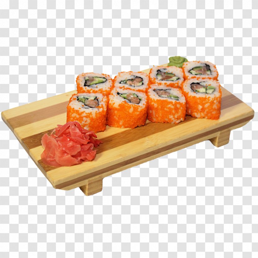 California Roll Sashimi Sushi Makizushi Smoked Salmon - Tobiko Transparent PNG
