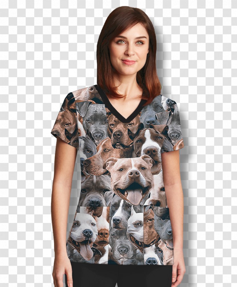 T-shirt Pit Bull Grey's Anatomy Scrubs Top - Neck Transparent PNG