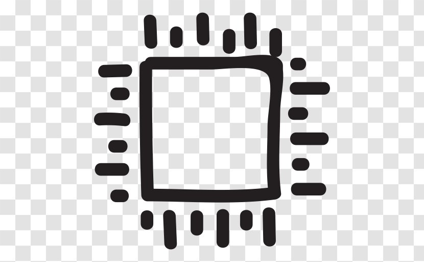 Intel Central Processing Unit Computer Hardware - White - Hand Drawn Rattan Transparent PNG