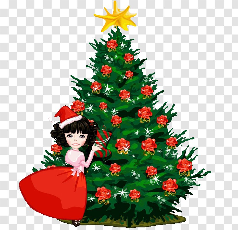 Christmas Tree Day Image Caricature - Spruce - Gm Transparent PNG