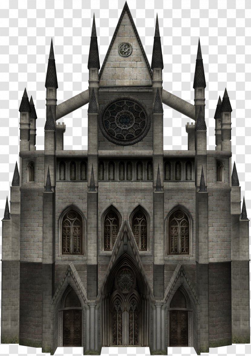 Castle Building Clip Art - Gothic Architecture Transparent PNG