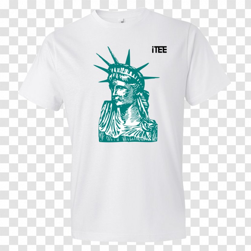 Statue Of Liberty T-shirt Ellis Island Monument - Neck Transparent PNG