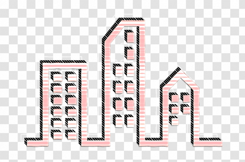 Modern Icon Buildings Icon Modern City Buildings Icon Transparent PNG